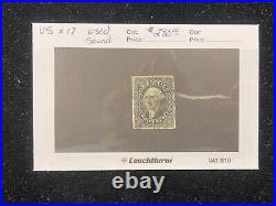 US #17 Stamp 12c postage, Used, Sound, Early Issue CV=$280