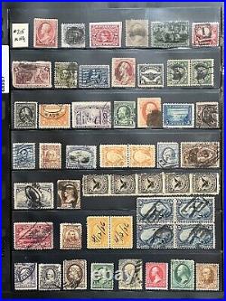 US 1860s-1930s Fabulous Collection of Mint & Used in Stock Sheet CV $900 6R957