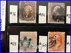 US 1861-1888 Fabulous Collection Classics Used in Stock Sheet CV $1438 6C040