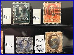 US 1861-1888 Fabulous Collection Classics Used in Stock Sheet CV $1438 6C040