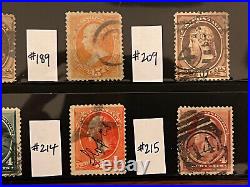 US 1861-1888 Fabulous Collection Classics Used in Stock Sheet CV $833 7X078