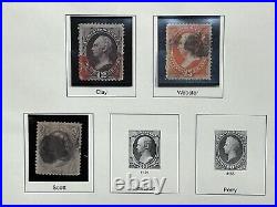 US 1870-71 Outstanding Collection of Used Without Grill RARE 6R424