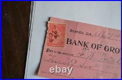 US 2 cent Stamp Antique Bank of Oroville 1899