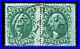 US #35 10¢ WASHINGTON, VF-USED HORIZONTAL PAIR with San Francisco Date cncl