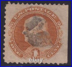 US SCOTT #123 Re-Issue Used, Signed CV $425