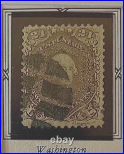 US STAMPS #70 24c WASHINGTON USED 1861 cv $500