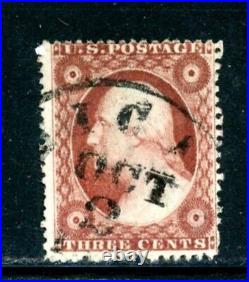 US Scott # 26a Used Claret Color Oct Cancel CV=$1000.00 (10 -C223)