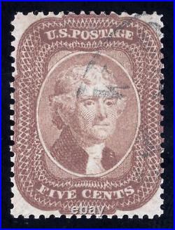 US Scott 29 Used 5c brown Thomas Jefferson Lot Y575 bhmstamps