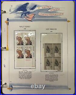 US Small Collection of Early Comm. Sets, Coils. SS's &MNH 1965-70 Plate Blks cpt