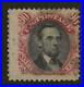 US Stamp #122 1869 Carmine & Black 90 Cent Lincoln Pictorial Used Lite Cancel SC