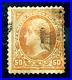 US Stamp 50 Cent Jefferson 1800s Orange