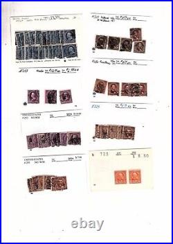 US Stamp Collection dealer cv $775.45 with and without triangles mb26
