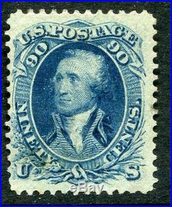 US Stamp Scott # 72 Blue 90 cent Washington Beauty Used Lightly Cancelled