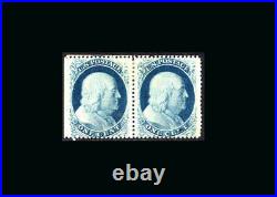US Stamp Used, VF/XF S#24 PAIR very lightly hinged, Bold Fresh Color, APS Cert
