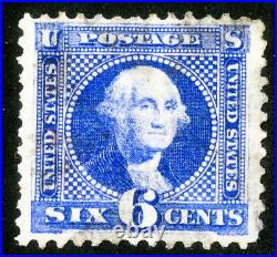US Stamps # 115 Used XF Blazing Color Intense Shade Very Light Cancel