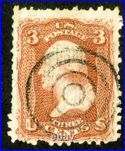 US Stamps # 83 Used F Scarce C Grill Scott Value $1,100.00