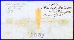 US Stamps # 9 Used XF THREE (Pair & Single) on MA Cover with Letter