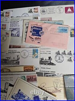 US Stamps Collection Lot of 310 RR Railroad Train Covers