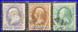 US Stamps- SC# 134 -136 Used SCV = $312.50