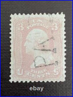 US Stamps SC# 64 Used Paid Cancel SCV = $575.00