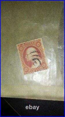 US Stamps SC# 65 George Washington used pen cancel 1861-62