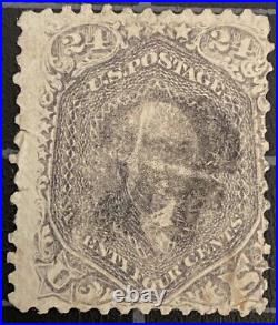 US Stamps SC# 99 Used 2 Small Tears SCV = $1,700.00