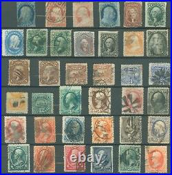 US USED 19th Century, 37 STAMPS Stamps! #7//216 GOOD #'s & Cancels! SCV $3400