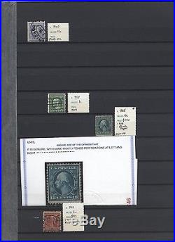 US Used Washington Franklins with Bluish papers #365 #369 Cat $22,558