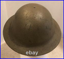 US WW1 5th division Doughboy Helmet Red Diamond Stamped ZA195 Authentic WW1