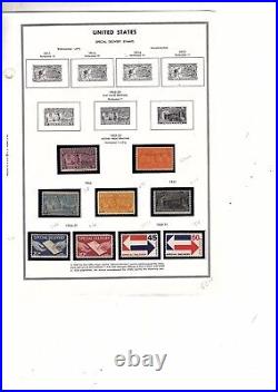 US stamps BOB mnh USED mh UNITED STATES airmail parcel post due CV $480. Mb30