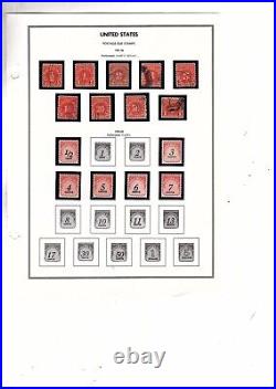 US stamps BOB mnh USED mh UNITED STATES airmail parcel post due CV $480. Mb30