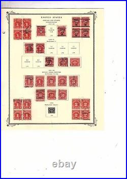 US stamps BOB mnh USED mh UNITED STATES airmail parcel post due CV $607. Mb30