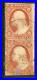 USA 1851 Washington 3¢ Copper Brown Type II Scott #10A Pair VFU R409