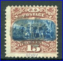 USA 1869 Pictorial 15¢ Columbus Type 1 Scott # 118 SCV $850.00 VFU I354