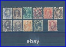 USA 1870-1882 National BN used (CV $1450 EUR1262)