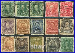 USA #300-309 #311 #480 Postage Stamp Collection Mint MH Used