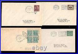 USA #692 #701 Very Fine Used Set On First Day Covers