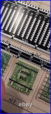 USA Benjamin Franklin 1 cent rare green stamp state postage stamp