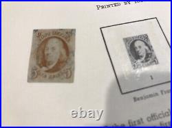 USA Stamps Used VF US 1847 Franklin 1st Stamp Scott 1