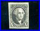 USAstamps Used FVF US 1847 Imperforate Washington Scott #2 + Cert