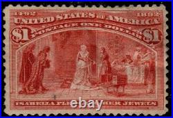 United States 1893, 241 242 Used, $1 & $2 Columbian