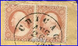 United States #26A Used Pair on Cover