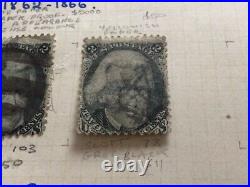 United States Andrew Jackson 1862-1866 five used stamps A11577