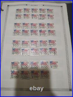 United States Panel Flag Stamps Generous Collection. 1920s Forward. Lots To See