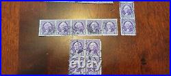 United States Postage 3 cent George Washington Stamps, Used, Quantity of 23