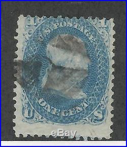 United States Postage Stamp, #86 Used E Grill, 1868