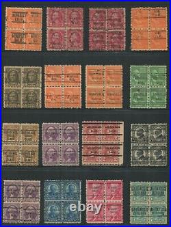 United States Precancel Lot, 29 Blocks