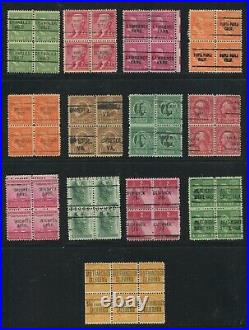 United States Precancel Lot, 29 Blocks