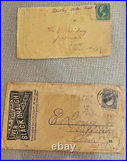 United States Rare Postage Stamps 19th Century with Attached Envelope Covers