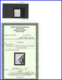 United States Scott 100 30-cent Franklin F Grill used faults with Weiss cert